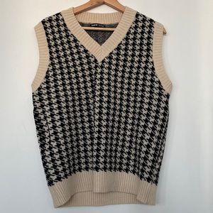 Pattern Sweater Knitted Vest